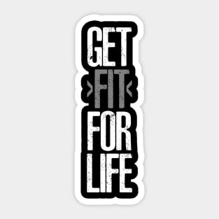 Get fit for life Sticker